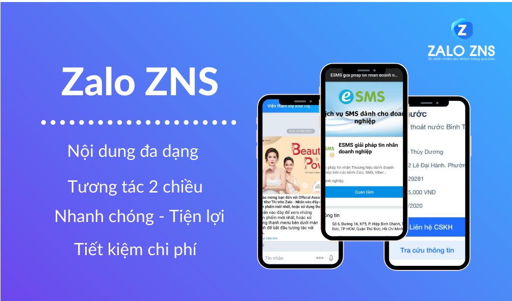 ZNS - hình thức CSKH vượt trội nhất hiện nay