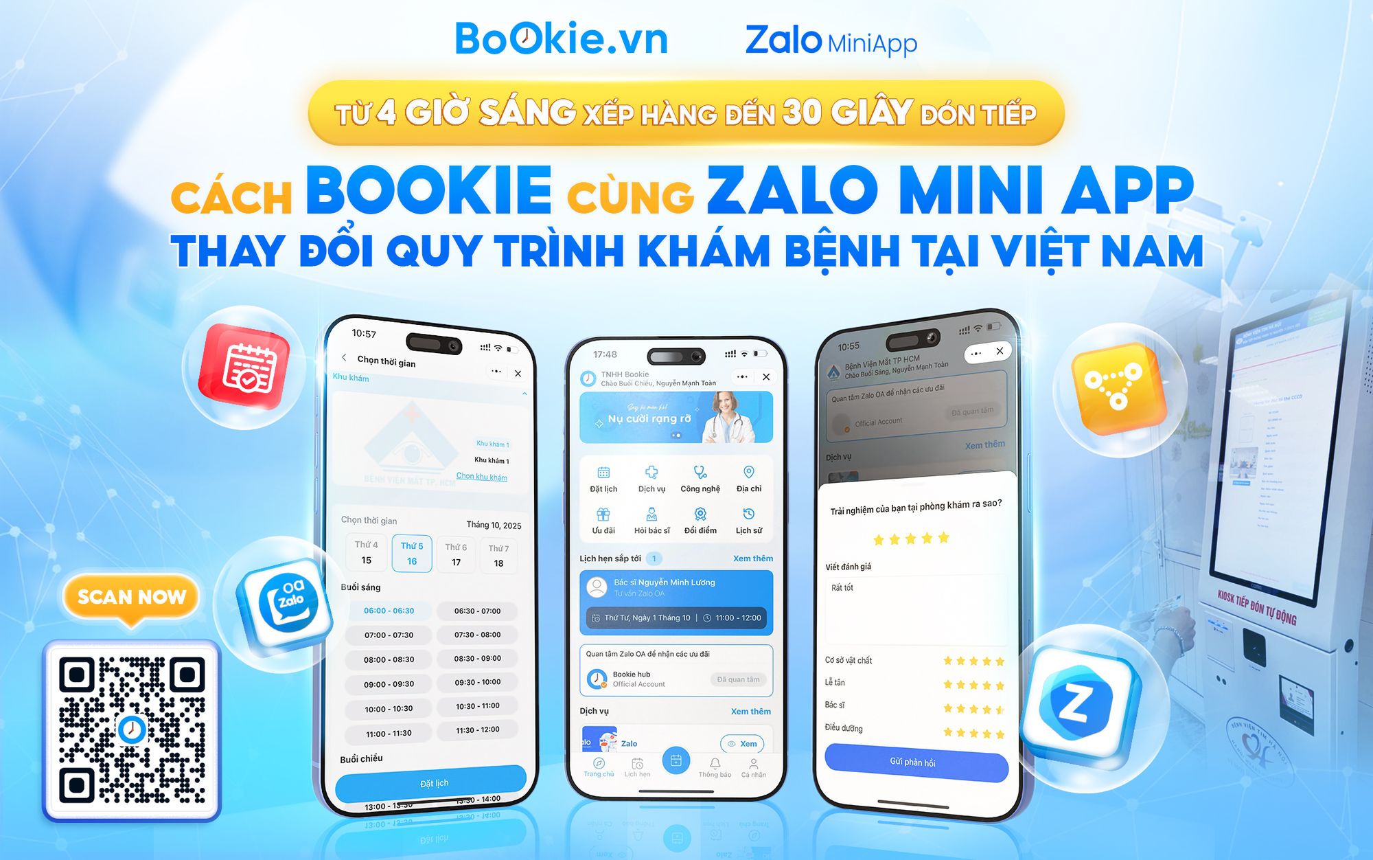 Từ 4 giờ sáng xếp hàng đến 30 giây đón tiếp – Cách Bookie cùng Zalo Mini App thay đổi quy trình khám bệnh tại Việt Nam